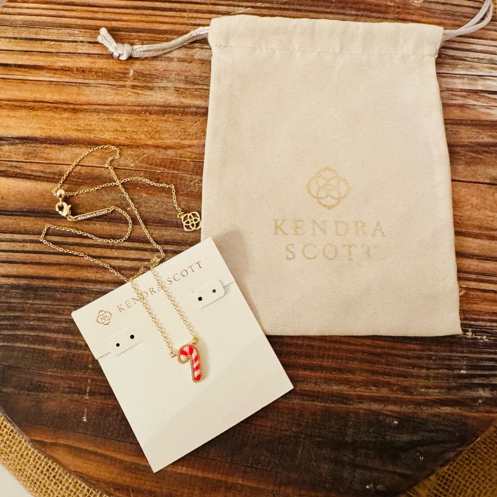 New! Kendra Scott Candy Cane Necklace with Dust Bag - Picture 6 of 6